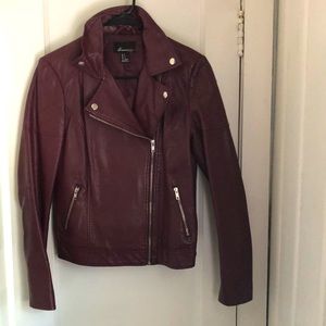 Burgundy Leather Jacket